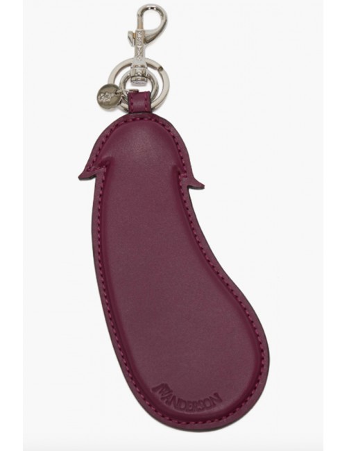 Pochette porte-clés en cuir aubergine - APBP : Pochette porte-clés en cuir  aubergine Original(e)